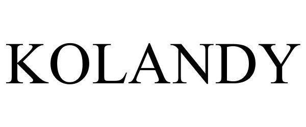 Trademark Logo KOLANDY