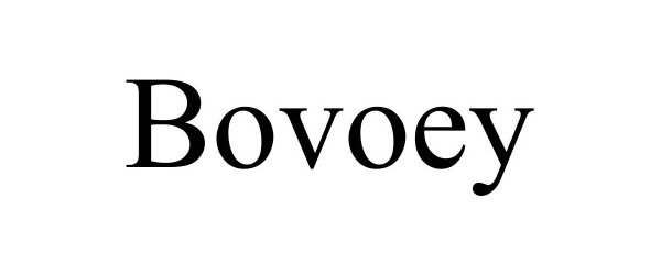 Trademark Logo BOVOEY