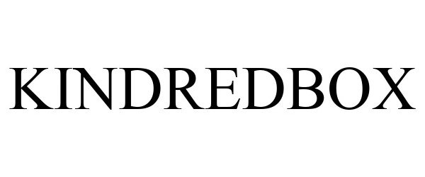 Trademark Logo KINDREDBOX