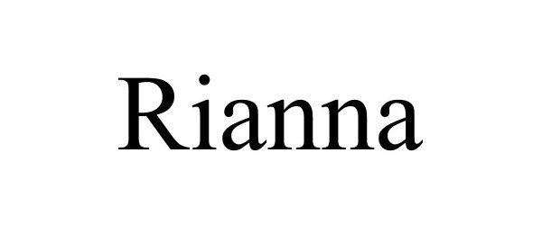 Trademark Logo RIANNA