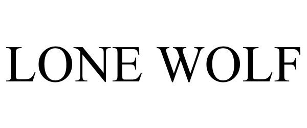 Trademark Logo LONE WOLF