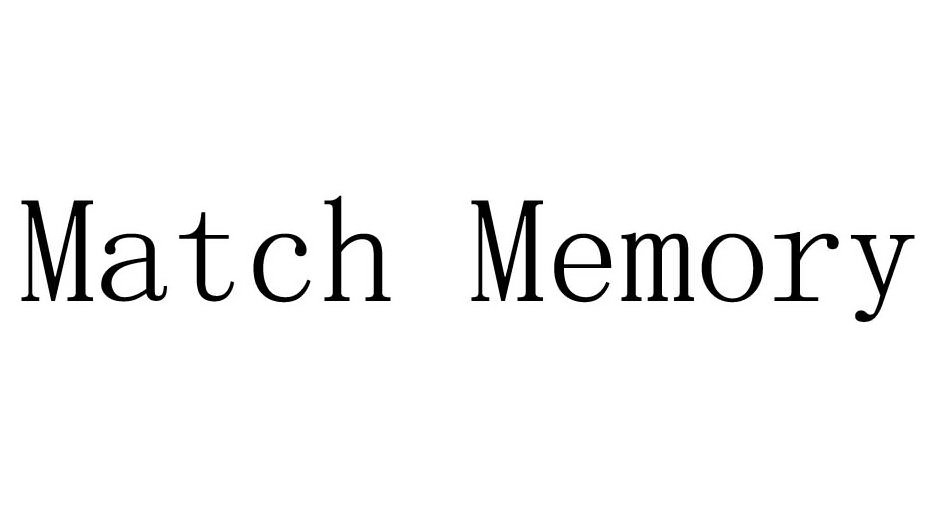 Trademark Logo MATCH MEMORY