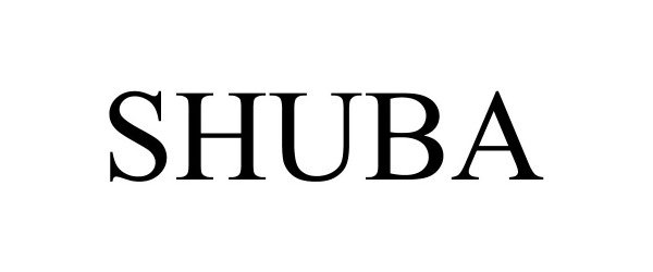 Trademark Logo SHUBA