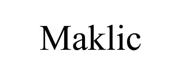 Trademark Logo MAKLIC