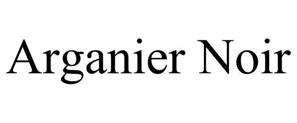 Trademark Logo ARGANIER NOIR