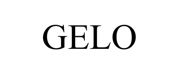 Trademark Logo GELO