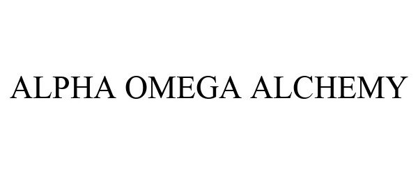 Trademark Logo ALPHA OMEGA ALCHEMY