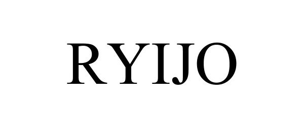 Trademark Logo RYIJO