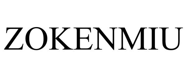 Trademark Logo ZOKENMIU