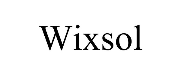 Trademark Logo WIXSOL