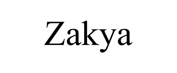 Trademark Logo ZAKYA