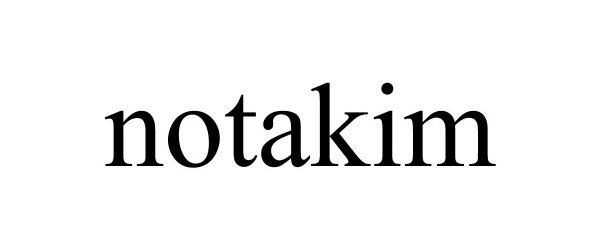 Trademark Logo NOTAKIM
