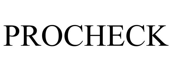 Trademark Logo PROCHECK