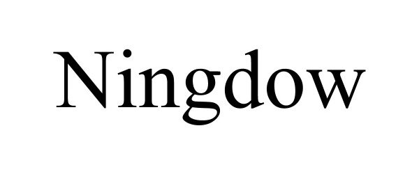 Trademark Logo NINGDOW