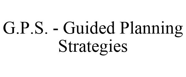  G.P.S. - GUIDED PLANNING STRATEGIES