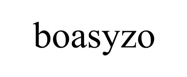 Trademark Logo BOASYZO