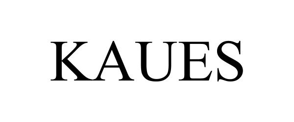Trademark Logo KAUES