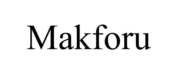 Trademark Logo MAKFORU