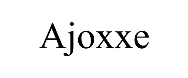 Trademark Logo AJOXXE