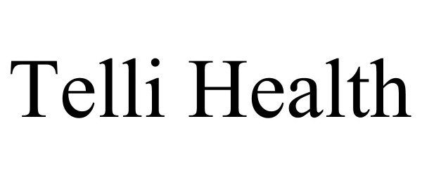 Trademark Logo TELLI HEALTH