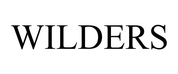 Trademark Logo WILDERS
