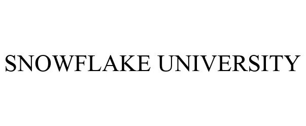 Trademark Logo SNOWFLAKE UNIVERSITY