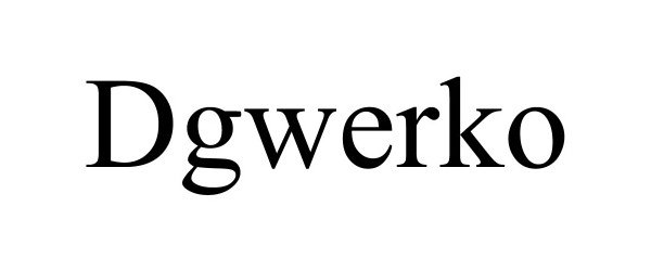 Trademark Logo DGWERKO