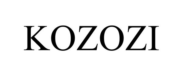 Trademark Logo KOZOZI
