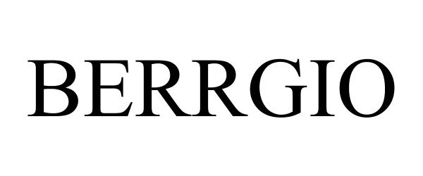 Trademark Logo BERRGIO