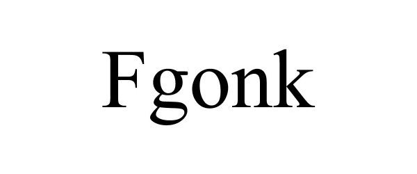 Trademark Logo FGONK
