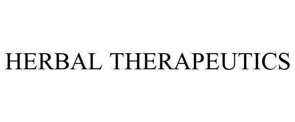 Trademark Logo HERBAL THERAPEUTICS