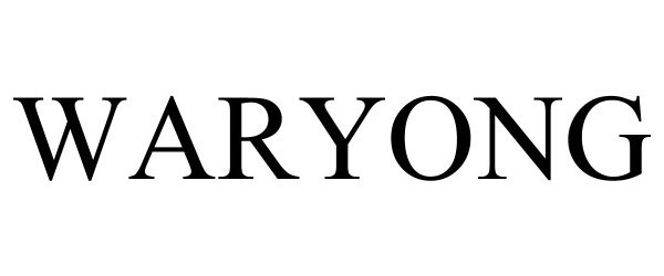 Trademark Logo WARYONG