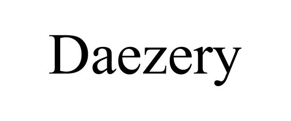 Trademark Logo DAEZERY
