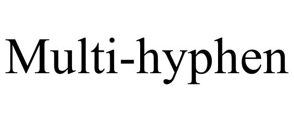 Trademark Logo MULTI-HYPHEN