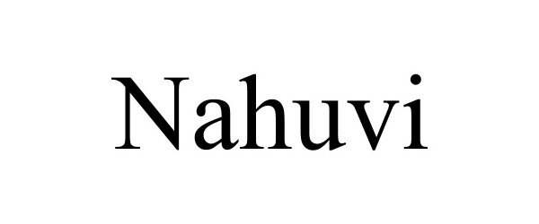 Trademark Logo NAHUVI