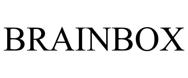 Trademark Logo BRAINBOX