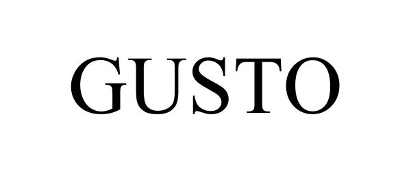 Trademark Logo GUSTO