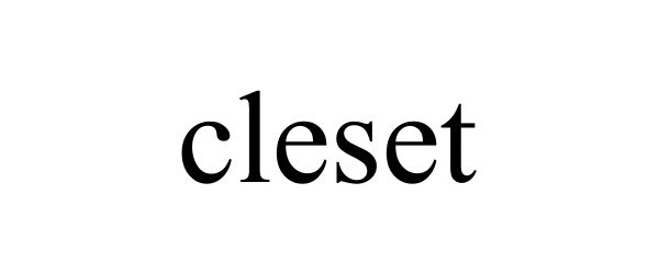Trademark Logo CLESET