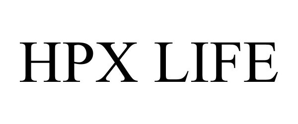 Trademark Logo HPX LIFE