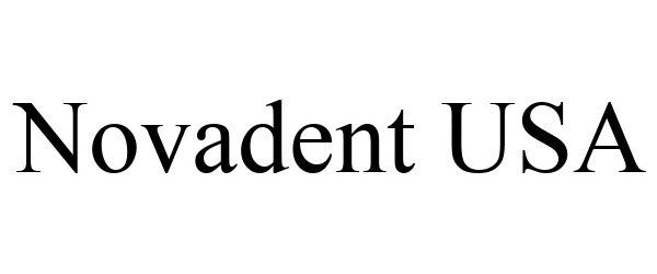 Trademark Logo NOVADENT USA