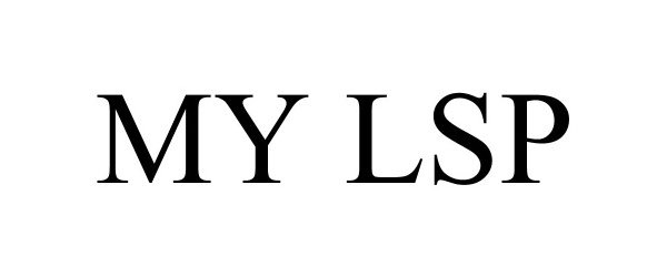 Trademark Logo MY LSP
