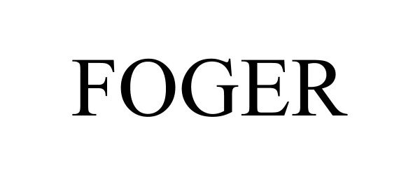 Trademark Logo FOGER