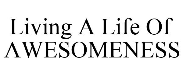  LIVING A LIFE OF AWESOMENESS