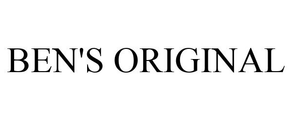Trademark Logo BEN'S ORIGINAL