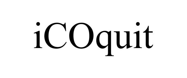 Trademark Logo ICOQUIT