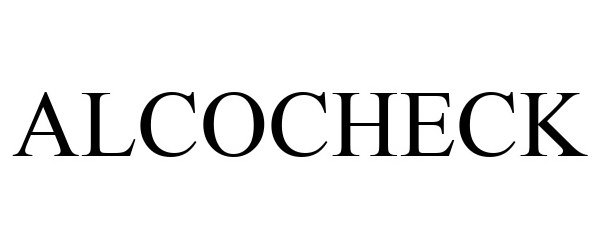 Trademark Logo ALCOCHECK