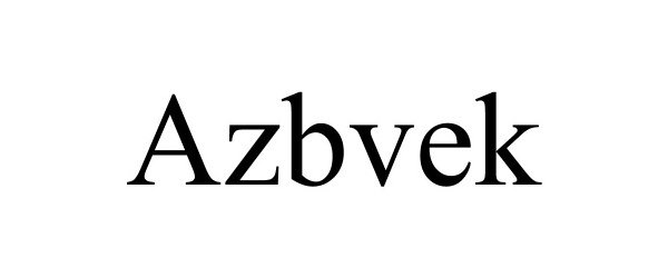 Trademark Logo AZBVEK