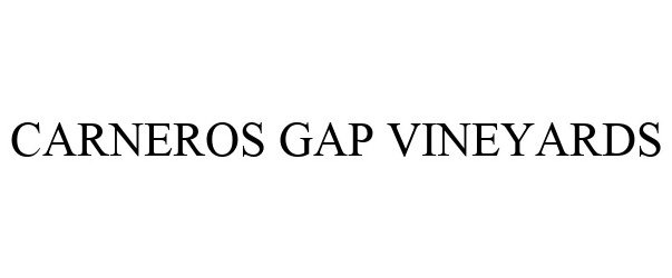 Trademark Logo CARNEROS GAP VINEYARDS