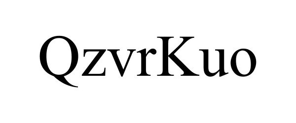 Trademark Logo QZVRKUO