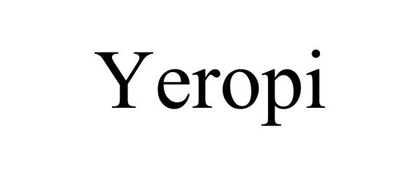 Trademark Logo YEROPI